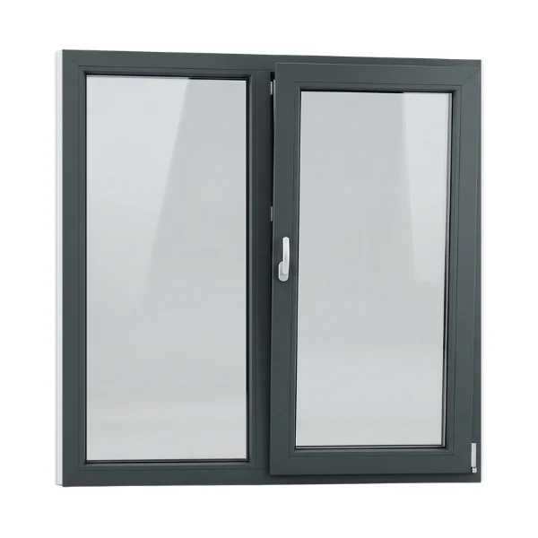 Du langai juodame rėme