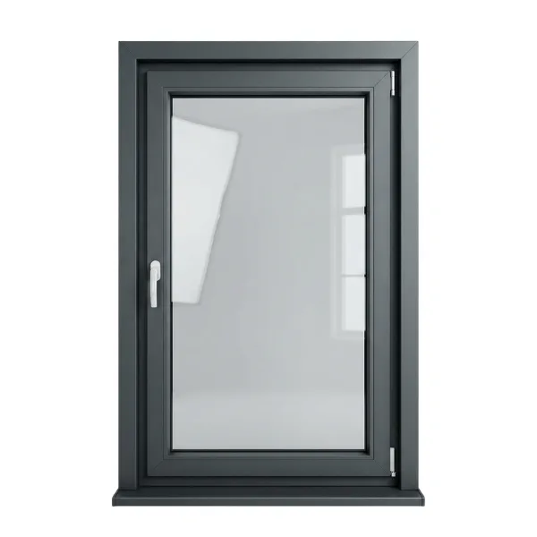 Juodas langas baltame fone